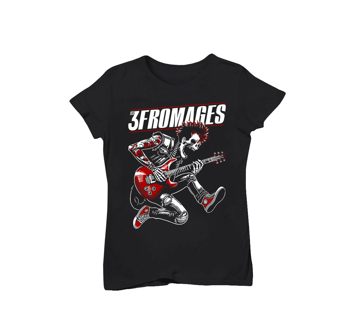 T-shirt femme "Guitariste Punk"