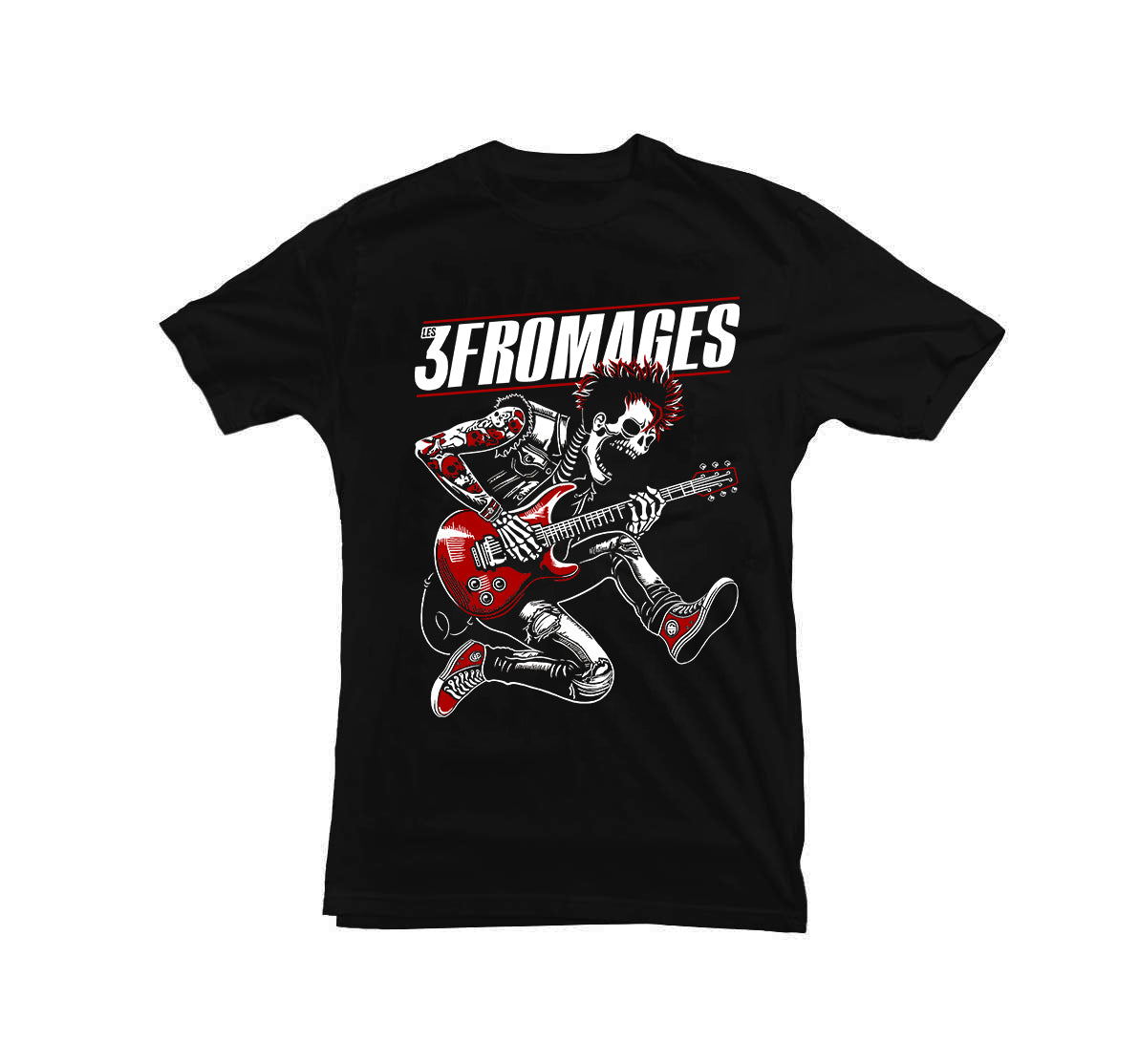 T-shirt homme « Guitariste Punk »