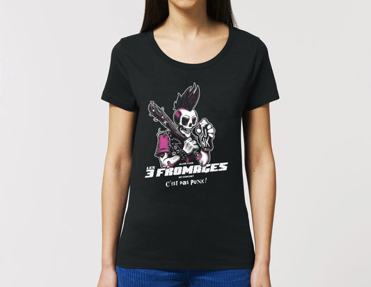 T-shirt femme "C'est Pas Punk Rose"