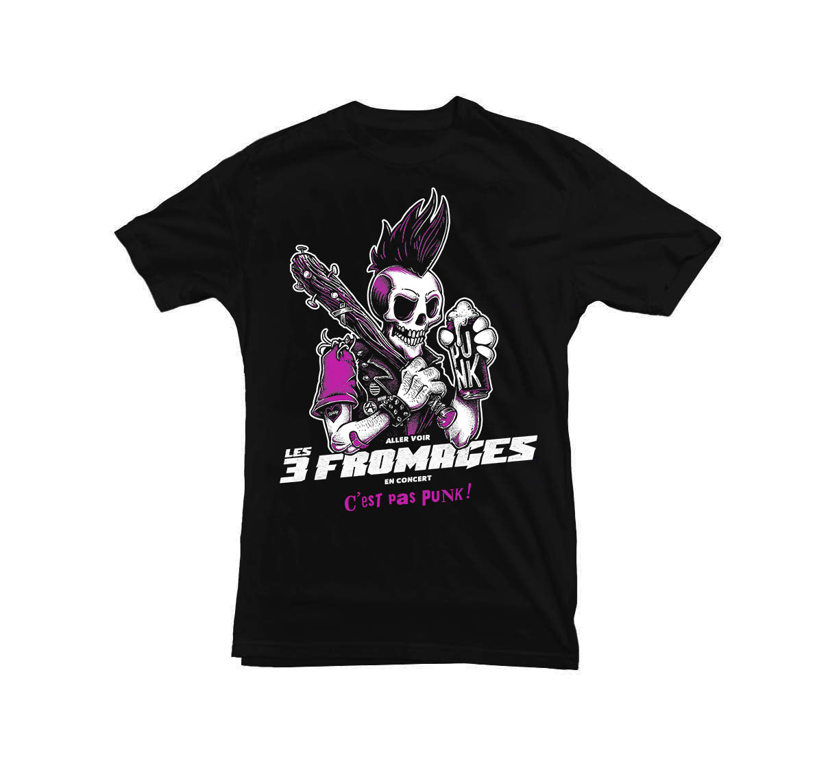 T-shirt homme « C'est Pas Punk Rose »