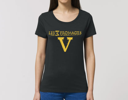 T-shirt femme "V"  100% coton bio