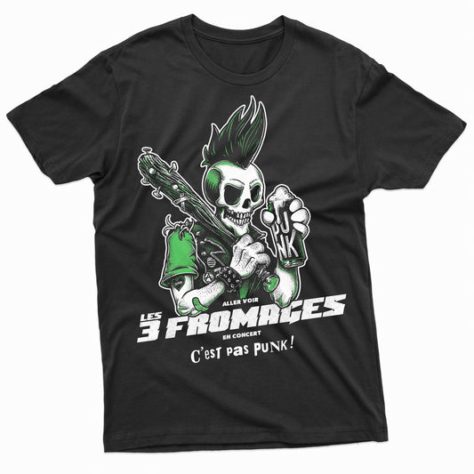 T-shirt homme « C'est Pas Punk Vert »