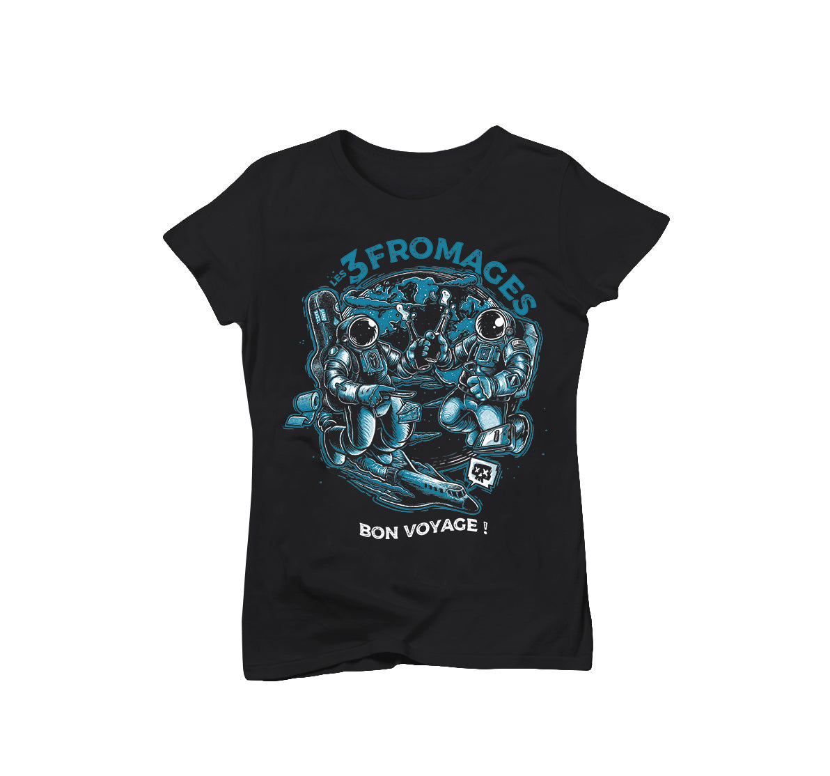 T-shirt Femme « Bon Voyage » 100% Coton Bio