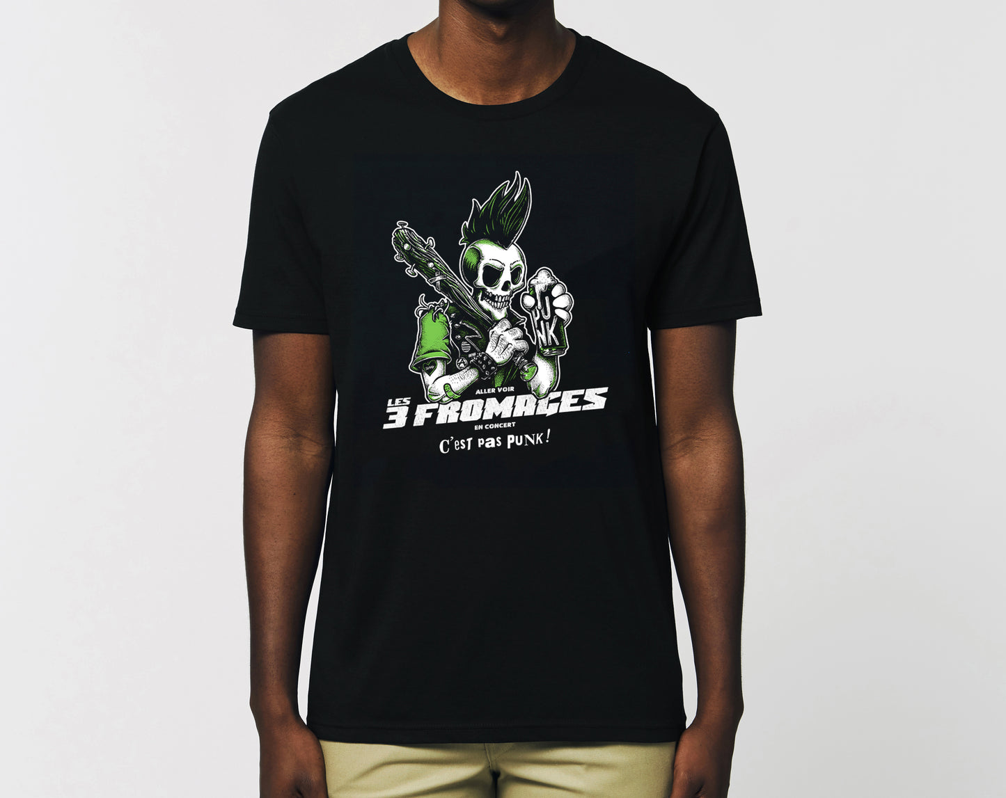 T-shirt homme « C'est Pas Punk Vert »
