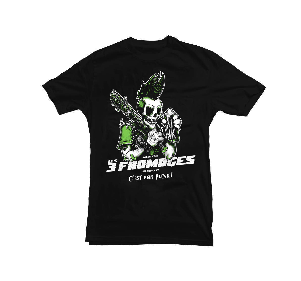 T-shirt homme « C'est Pas Punk Vert »