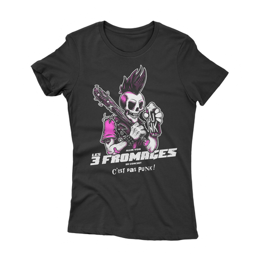 T-shirt femme "C'est Pas Punk Rose"