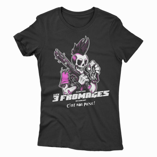 T-shirt femme "C'est Pas Punk Rose"